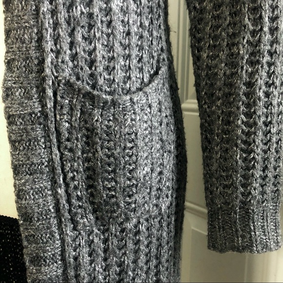 No Boundaries Gray Open Front Cardigan - Picture 4 of 4